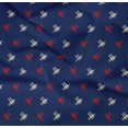 thumbnail image 4 of oneOone Organic Cotton Poplin Twill Fabric Hash Sign Kasuri Printed Craft Fabric BTY 42 Inch Wide, 4 of 4