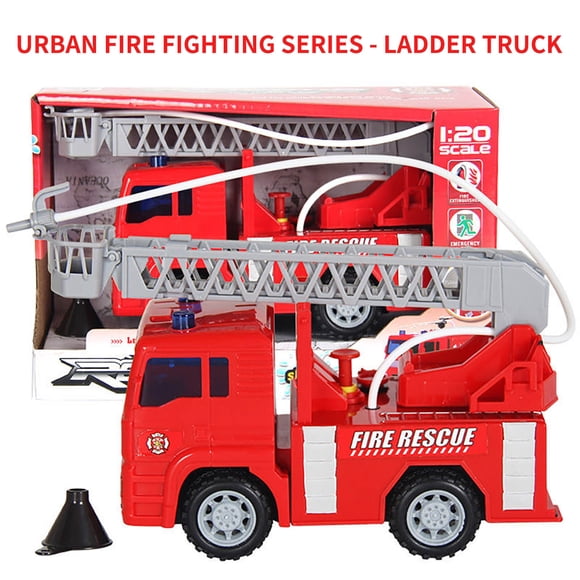 Dvkptbk Spray Water Truck Toy Fireman Fire Truck Car Educational Toys Boy Kids Toy Gift