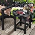 thumbnail image 2 of Costway Table d'Appoint Latéral Adirondack de Patio 14 Pouces HDPE Carré Résistant aux Intempéries pour Jardin Noir, 2 of 9