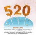 thumbnail image 4 of serony Birthday Cake Digital 0-9 Candle Party Celebration Cupcake Cakes Decorations Topper Home Craft Accessories Gift Number 9, 4 of 6