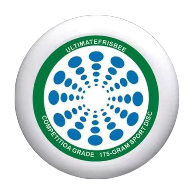 Graflsoa 175g Glow-in-the-Dark Racing Disc for Adults - 27.5cm PE Outdoor Sport Flying Disc with Green Radiant Design