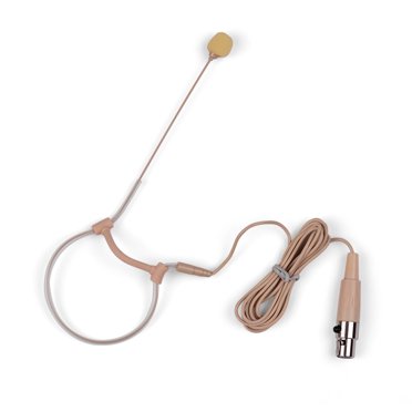 Amdohai Microphone à Condensateur Léger à Crochet d'Oreille Simple Micro Prise XLR 3 Broches pour pour Sac de Corps Sans Fil
