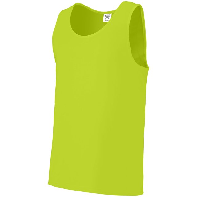 Augusta Sportswear Mens Training Tank Top, 2XL, Lime