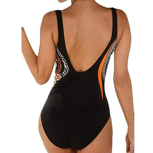 One Piece Swimsuit Women Summer Backless Sexy Print Swimwear Beachwear Siamese Swimsuit Bikini Set