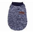 thumbnail image 1 of Dog Sweaters for Small Dogs Classic Winter Fleece Clothes Warm Soft Dog Sweatshirt Outfit for Dogs Cats Pet Apparel - (Navy,S), 1 of 8
