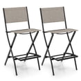 thumbnail image 1 of Gymax Folding Bar Stools - Set of 2, Coffee, 1 of 7