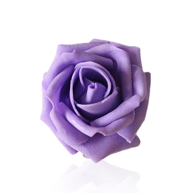 ziyahi Pack of 50 Artificial Bionic Flowers PE Foam Simulation Roses Fake Flower Decorations Wedding Party Engagement Presents Purple