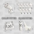 thumbnail image 3 of pitrice Golf Head Covers Mallet Putter Professionals Outdoor Training Equipment Straight White, 3 of 5
