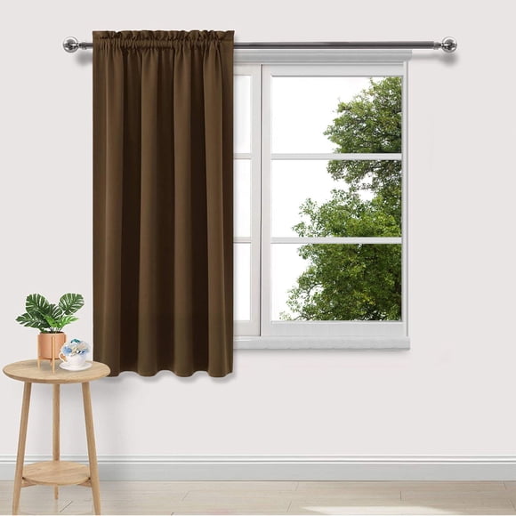 Cagogo under $5 Blackout Curtains, Nordic Solid Blackout Curtains, Thermal Insulated Energy Saving Window Treatments, Complete Darkness Bedroom Curtains, Sun Protection Noise Reducing Drapes