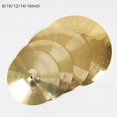 thumbnail image 2 of MYG 8 10 12 14 16 Inch Drum Brass Cymbals Percussion Splash Crash Hi-Hat Cymbal, 2 of 5