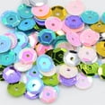 thumbnail image 4 of 400 Pcs Paillettes Rondes en Coupe Ample Couture Ornement 7 mm Tasse à Paillettes Rose, 4 of 8