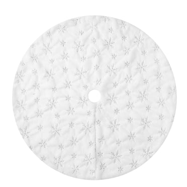 Pisexur Christmas Tree Skirt, American Santa Claus Christmas Holiday Xmas Tree Skirt for Christmas Decorations Skirt Xmas Holiday New Year Party Tree Mat Decor Indoor Outdoor
