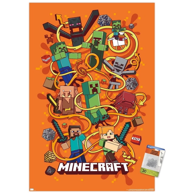Minecraft - Funtage Wall Poster, 22.375" x 34"