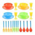 thumbnail image 1 of 24 Pcs Kids Kitchen Accessories And Tea Set For Girls Toddler Play Kitchen Toy Dish Plates Utensils Dinnerware Set Pretend Play Present, 1 of 9