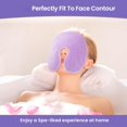 thumbnail image 4 of Microwave Heating Pad for Face – Hot & Cold Gel Ice Pack, Sinus Soothing Mask with Washable Cover, Green, 1pc, 4 of 5