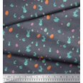 thumbnail image 3 of Soimoi Viscose Chiffon Fabric Egg & Rabbit Animal Decor Fabric Printed Yard 42 Inch Wide, 3 of 3