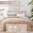 thumbnail image 4 of Westinghouse Heated Blanket Queen Size Soft Flannel to Sherpa Electric Blanket with 10 Heating Levels 12 Hours Auto Off Fast Heating Blanket Machine Washable 84x90 Inch Beige, 4 of 5