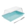 thumbnail image 1 of Butter Dish Container Cheese Keeper Holder Storage Tray Saver Food Plastic Covered French Box Sliced Lid Containers, 1 of 7