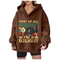 thumbnail image 1 of WEAIXIMIUNG Oversized Sweatshirts Women's Trend Print Loose Hoodie, 1 of 4