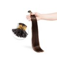 thumbnail image 4 of I Tip Human Hair Extensions 100 Strands Pre Bonded Stick Tip Keratin Real Remy Straight Hair, 4 of 5