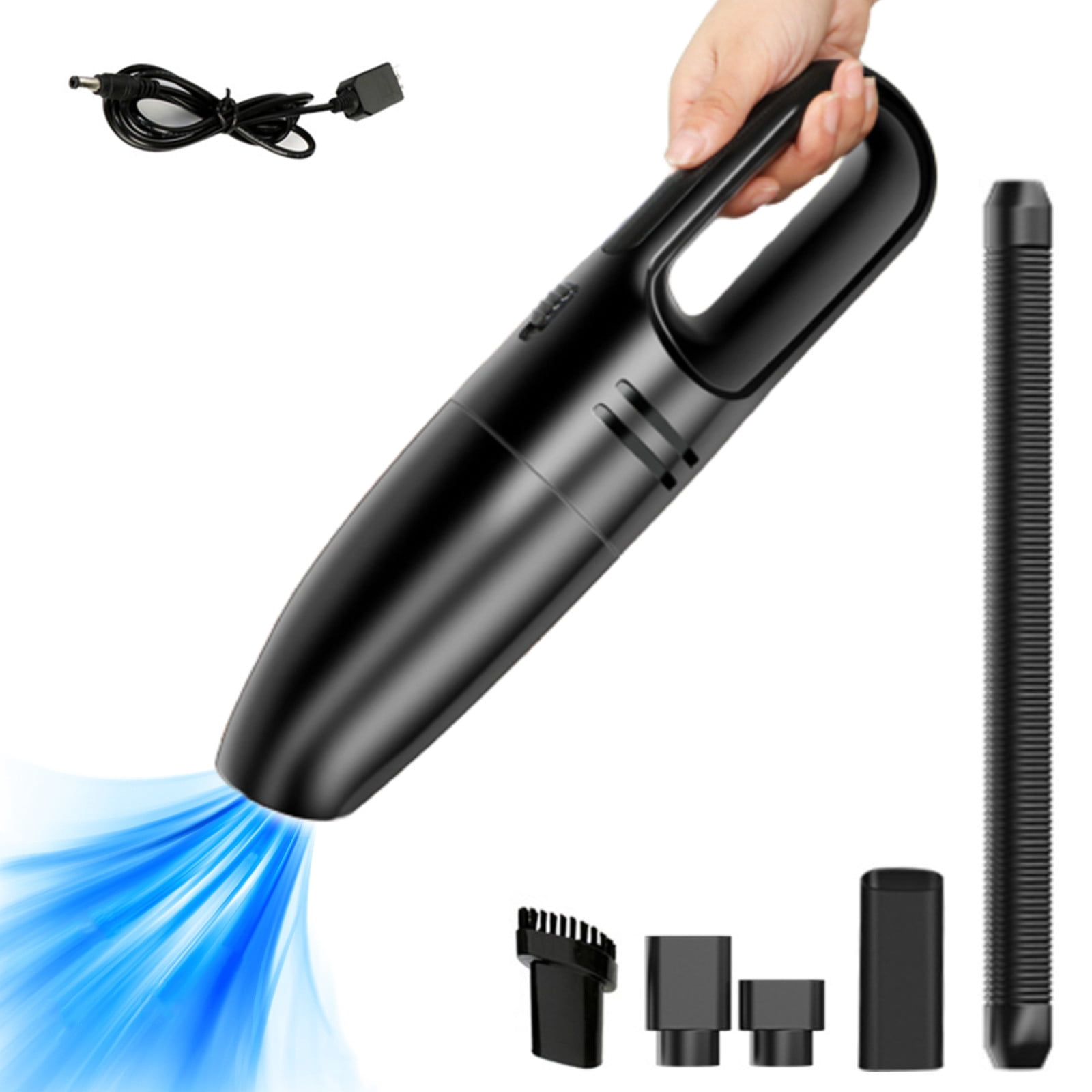 Suncoda Vacuum Cleaner, Cleaning Supplies Handheld Vacuum Hand Vacuum Car Vacuum Cleaner with 8000Pa Powerful Suction Wet Dry Use Portable and Rechargeable