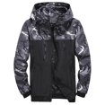 thumbnail image 1 of Innerwin Jacket Long Sleeve Mens Coat Fall Hoodie Lightweight Outwear Gray XL, 1 of 3