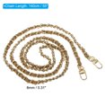 thumbnail image 2 of Unique Bargains 55 Inch Purse Chain Strap, Bag Chains Shoulder CrossBody Replacement for Handbags, Coffee/Gold, 2 of 5