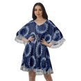 thumbnail image 1 of Moomaya Sorties de Plage Imprimées Femmes Grande Taille Robes d'Été pour Femmes Robe Courte, 1 of 6