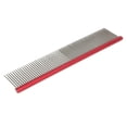 thumbnail image 1 of Peigne de Toilettage pour Chiens, Peigne en Acier pour Animaux de Compagnie Sûr, Poignée Ergonomique, Massage Réutilisable Empêche l'Électricité Statique pour les Races à Poils Longs, Rouge 16cm / 6,3in, Violet 19cm / 7,5in, Bleu 22cm / 8.7in, Vert 13cm / 5,1in, 1 of 8