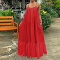 thumbnail image 2 of Robe d'Été Ample pour Femmes Mode Décontractée Unie Sans Manches à Bretelles Robe avec Poches Ample Dos Nu Grande Robe Ample Robe Ample pour Femmes Été, 2 of 8