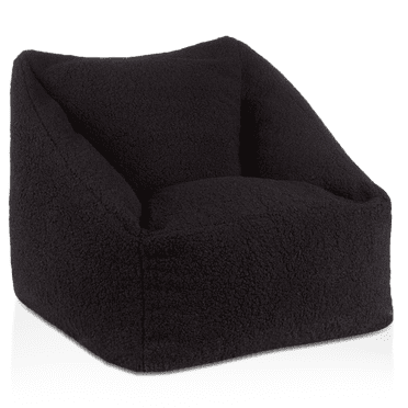 Bouclair Fauteuil Poire en Sherpa Noir