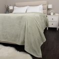 thumbnail image 5 of Jacquard Velvet Touch Blanket, Green 98" x 112", 5 of 5