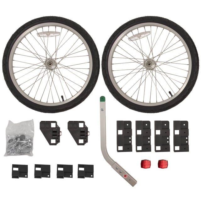 Wike Remorque de Vélo Cargo à Bords Hauts - Trousse de Remorque de Vélo Bricolage Style Boîte