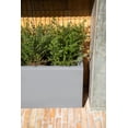thumbnail image 3 of Veradek Block Series Jardinière Longue en Plastique Petite - Gris, 3 of 11