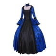 thumbnail image 1 of 2025 Femmes Automne Hiver Cape Médiévale avec Capuche Hommes Rétro Imprimé Floral Robe Médiévale Grande Taille4TG Robes de Bal, 1 of 6
