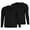 Black, variant on INNERSY Men's Lightweight Thermal Underwear Tops Long Johns Undershirts Base Layer 2-Pack(XL,Grey/Black)