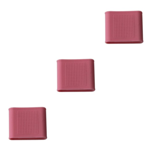 Decodeary Soft Golf Finger Sleeves Silicone Protector Wrap Support Pink 23mm 23mm 27mm 3Set