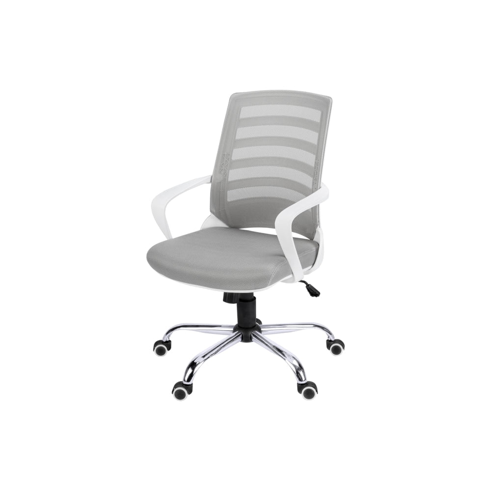 Monarch Specialties 7225 Multi-Position Office Chair - White/Grey Mesh