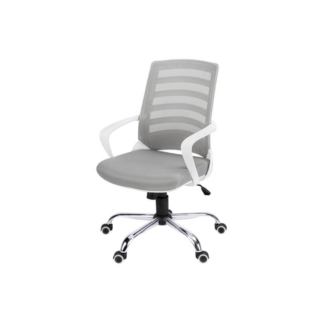 Monarch Specialties 7225 Multi-Position Office Chair - White/Grey Mesh