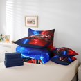 thumbnail image 4 of Erosebridal 7 Piece Bed in a Bag Twin Size Comforter Set for Kids Racing Car Bedding Set,Lighting Car Reversible Bed Set,Race Car Comforter with Sheet Set,All Season, 4 of 5