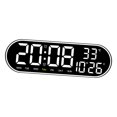 thumbnail image 1 of Horloge Murale LED Luminosité Réglable Grand Affichage Réveil Mural Silencieux Blanc, 1 of 9