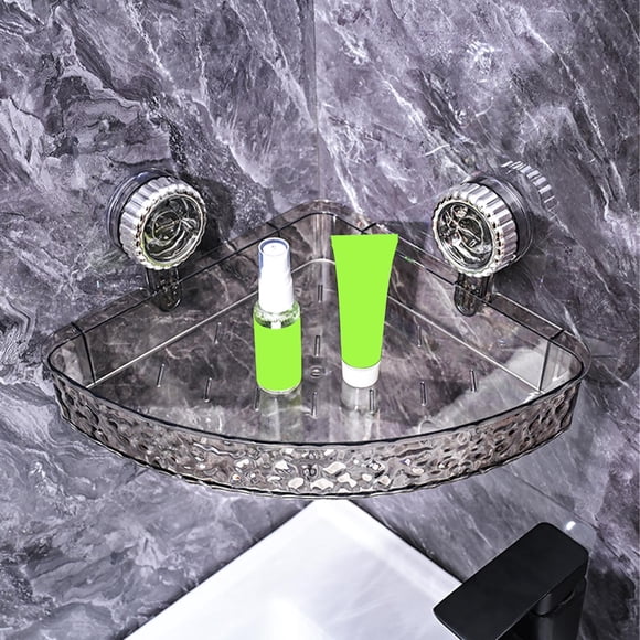 Étagère de Rangement à Ventouse Adhésive / Organisateur Mural Sans Perçage / Panier de Douche Ventilé pour Shampooing et Savon / Étagère Drainable pour Cuisine Ou Salle de Bain pour Éponges et Articles de Toilette