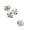 thumbnail image 2 of 100 Pieces Rhinestone Beads Hollow-out DIY Metal  Ball Bead Handmade Popular Jewelry Supplies Making Findings Parts Silver/Rhinestone 12mm, 2 of 7
