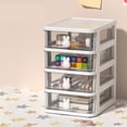 thumbnail image 1 of Plastic Drawer Storage,Desk Storage Box Multi Small Drawer Organizer Plastic Storage Drawers Ultimate Reliability, 1 of 5