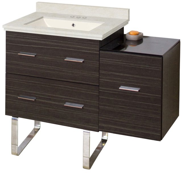Imaginations Américaines 37.75 pouces W Vanity Set Gris