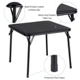 thumbnail image 4 of Bingirl Black Foldable Table with 2 Upholstered Chairs and Cushioned Seats, 4 of 8