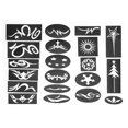 thumbnail image 1 of 20x Mix Hair Styling Tattoo Template DIY Hairdressing Trimmer Model Stencil, 1 of 8