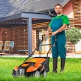 thumbnail image 2 of IRONMAX 16-Inch Electric Dethatcher & Scarifier 15A 2-In-1 Lawn Dethatcher Orange, 2 of 10