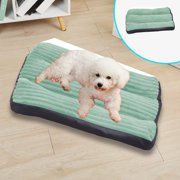 Yeciiwht Thickened Warm Dog Bed 24x18x3 Inches, Soft Cozy Dog Kennel Cat Bed Removable Washable Dog Mat Corduroy Pet Dog/Cat Beds for Indoor Cats Dogs Non Slip Stain Resistants