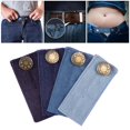 thumbnail image 1 of 4 Pcs Elastic Waist s,Adjustable Waistband Expanders for Men And Women,Jeans Pants Button Set (4 Colors), 1 of 10